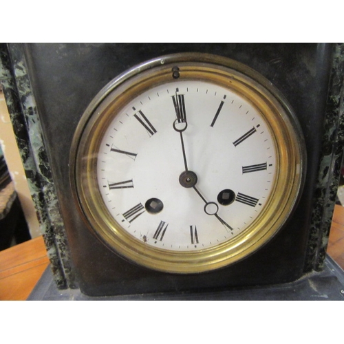 26 - SLATE MANTEL CLOCK