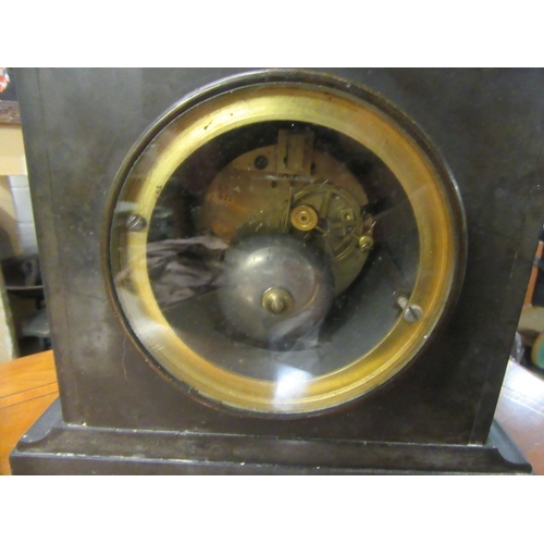 26 - SLATE MANTEL CLOCK