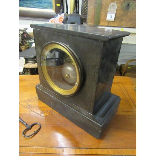 26 - SLATE MANTEL CLOCK