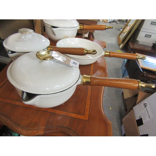 28 - FOUR SALTER CAST IRON PANS