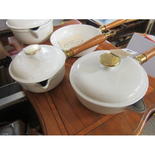 28 - FOUR SALTER CAST IRON PANS