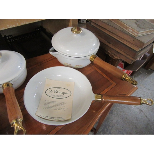 28 - FOUR SALTER CAST IRON PANS