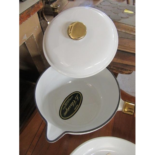 28 - FOUR SALTER CAST IRON PANS