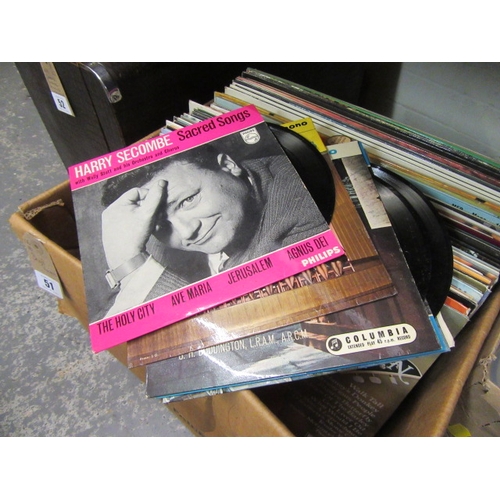 51 - BOX OF RECORDS