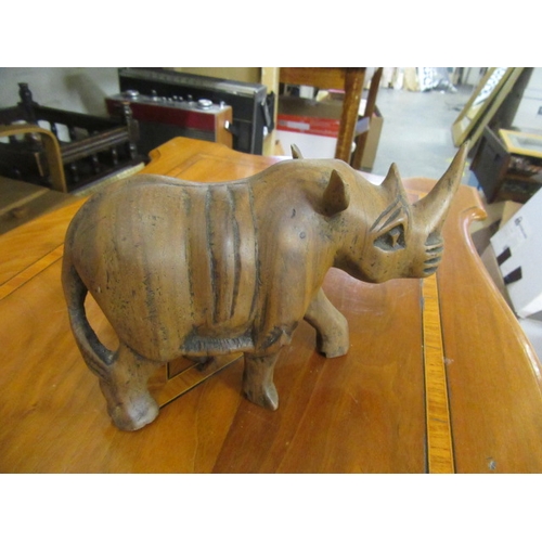 9 - WOODEN RHINO