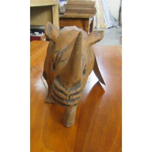 9 - WOODEN RHINO