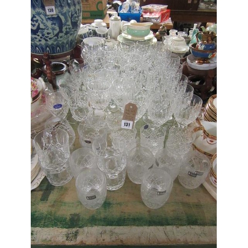 131 - QUANTITY OF ROYAL DOULTON AND OTHER DRINKING GLASSES