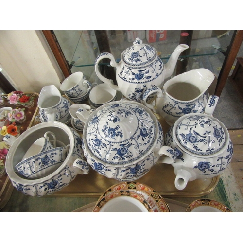 134 - TRAY OF INDIES JOHNSON BROS CERAMICS