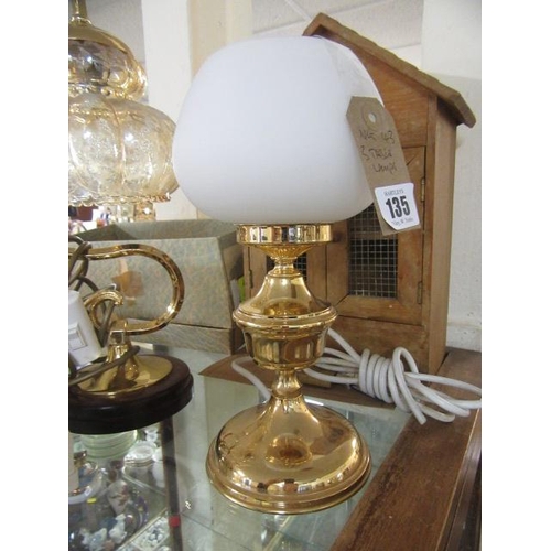135 - THREE TABLE LAMPS