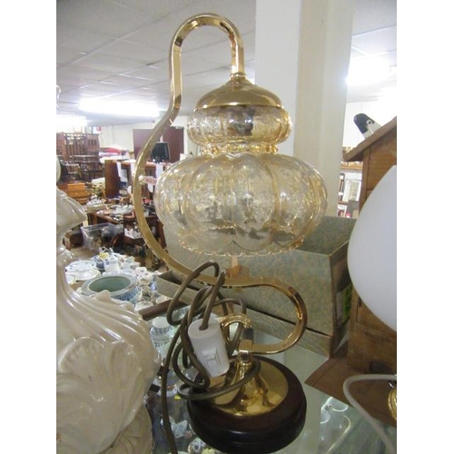 135 - THREE TABLE LAMPS