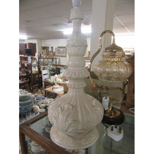 135 - THREE TABLE LAMPS