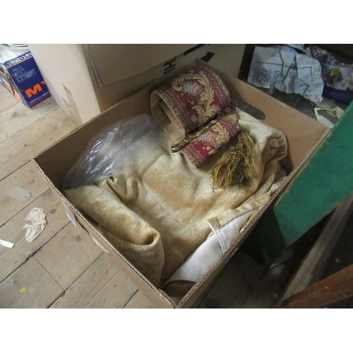 136 - LARGE THROW AND A SMALL TAPESTRY