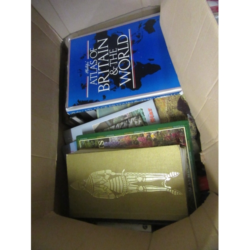140 - BOX OF BOOKS AND TABLE MATS