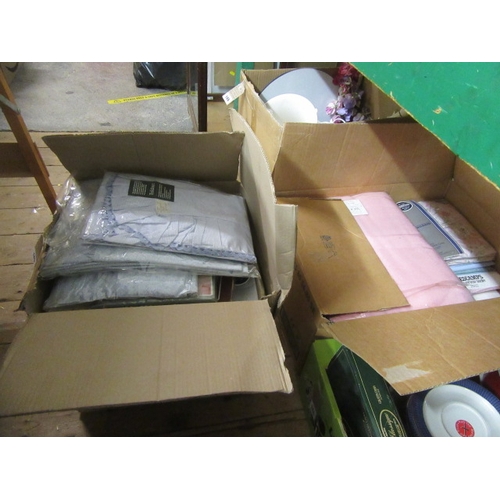 145 - TWO BOXES OF BED LINEN