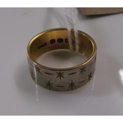 168 - 18CT GOLD WEDDING RING  7 GMS