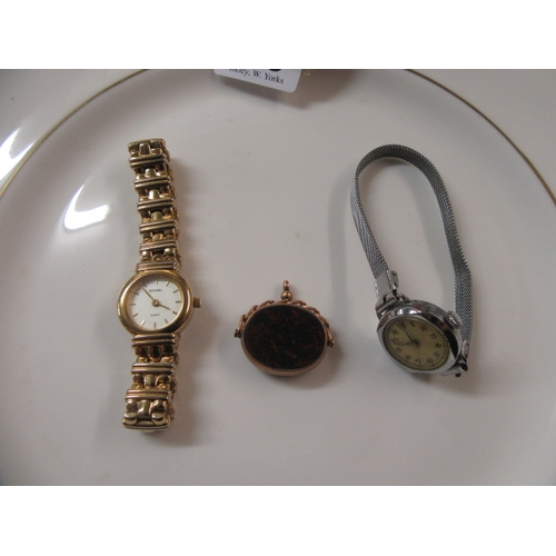 179 - 375 GOLD PENDANT  SEKONDA WATCH AND ANOTHER