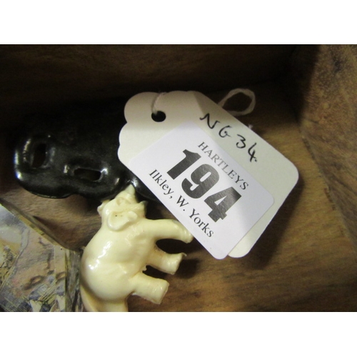 194 - CARVED TIKI AND OTHER ITEMS