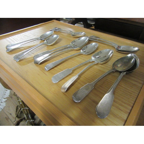 217 - SEVENTEEN SILVER TEASPOONS   10 OZ  17DWT