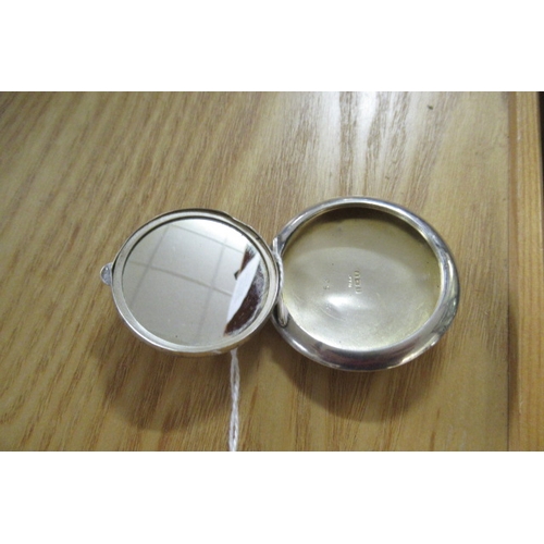 211 - SILVER COMPACT AND FRUIT KNIFE