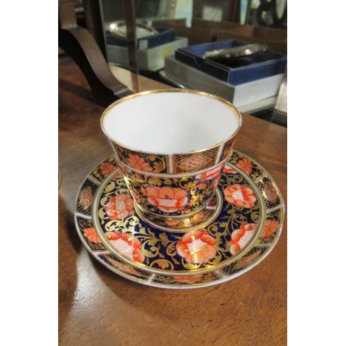 288 - ROYAL CROWN DERBY DISH TOGETHER WITH A  SIMILAR COPELAND SPODE CUP AND SAUCER