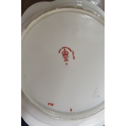 288 - ROYAL CROWN DERBY DISH TOGETHER WITH A  SIMILAR COPELAND SPODE CUP AND SAUCER