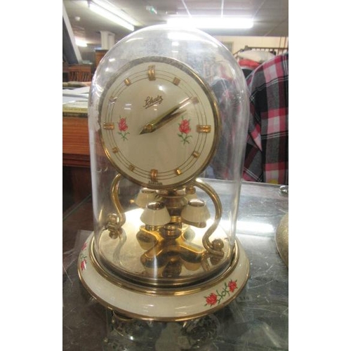 247 - SMALL CLOCK UNDER DOME BY SCHATZ