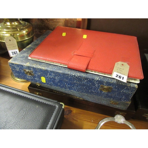 261 - FOUR CASES OF PLATED FLAT WARE