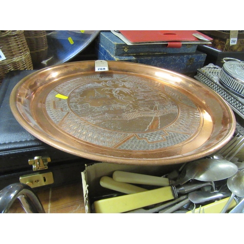 268 - COPPER TRAY