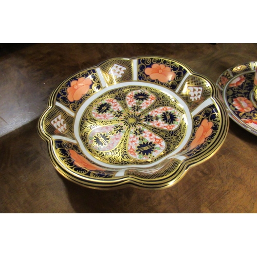 288 - ROYAL CROWN DERBY DISH TOGETHER WITH A  SIMILAR COPELAND SPODE CUP AND SAUCER