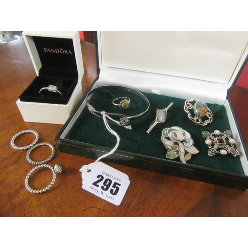 295 - SILVER AND OTHER JEWELLERY