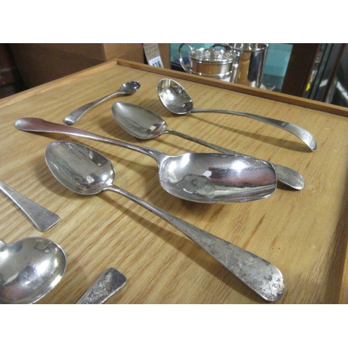 236 - QUANTITY OF SILVER ITEMS INCLUDING A PAIR OF NAPKIN RINGS ETC