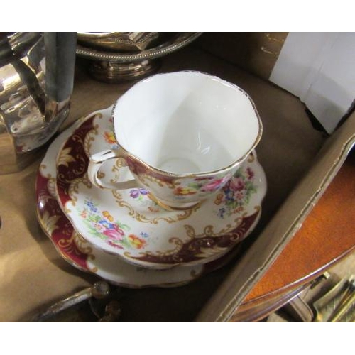 256 - BOX OF EPNS AND CHINA