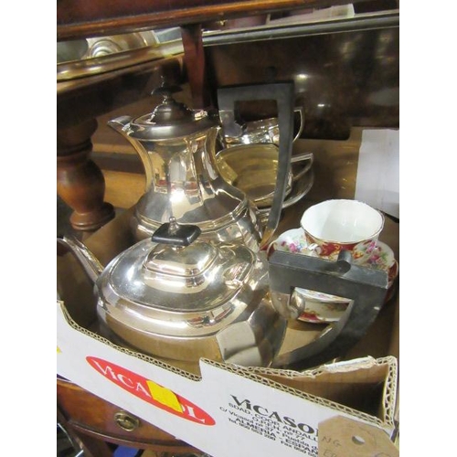 256 - BOX OF EPNS AND CHINA