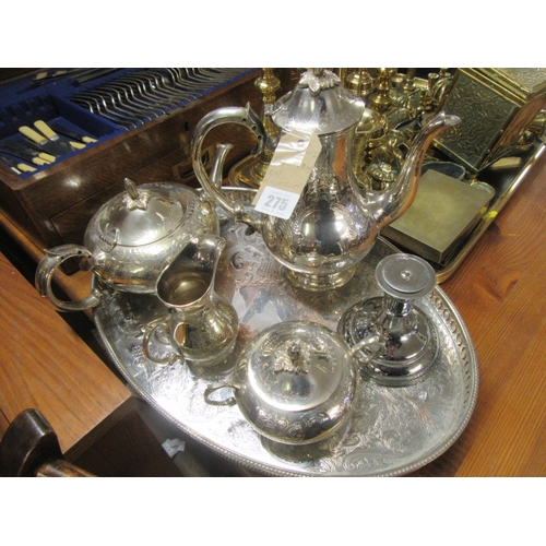 275 - EPNS TRAY AND CONTENTS