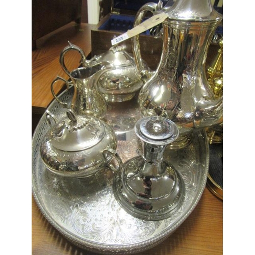 275 - EPNS TRAY AND CONTENTS