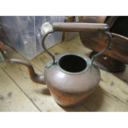 278 - COAL SCUTTLE AND KETTLE