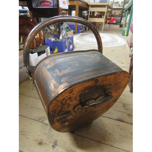 278 - COAL SCUTTLE AND KETTLE