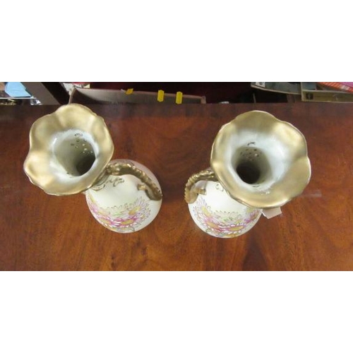 281 - PAIR OF ALEXANDRA PORCELAIN WORKS VASES