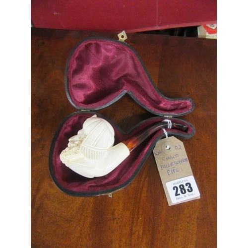 283 - CASED MEERSCHAUM PIPE