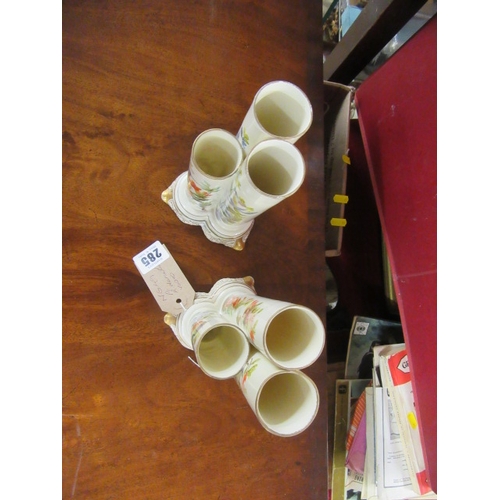 285 - PAIR OF WORCESTER VASES