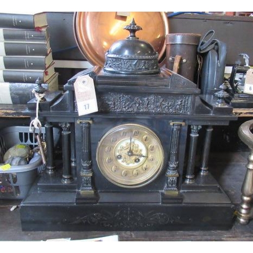 17 - SLATE MANTLE CLOCK