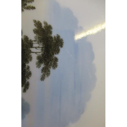 26 - A SET OF SIX FLIGHT, BARR & BARR PORCELAIN NAMED TOPOGRAPHICAL PLATES, of lobed circular form with g... 