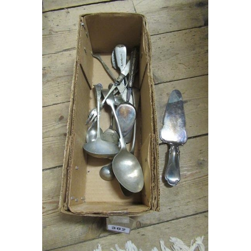 302 - ASSORTMENT OF SILVER PLATED CUTLERY