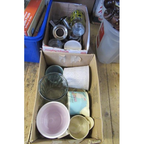 361 - TWO BOXES OF KITCHEN WARE ETC