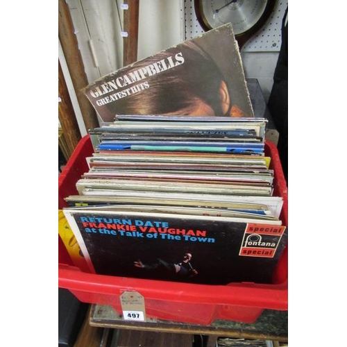 497 - BOX OF LP RECORDS