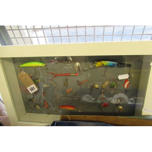 561 - FISH MED FISHING TACKLE DISPLAY