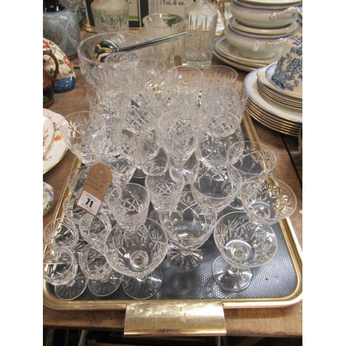 71 - QUANTITY OF DRINKING GLASSES