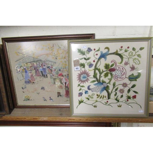 742 - FRAMED EMBROIDERY PICTURES