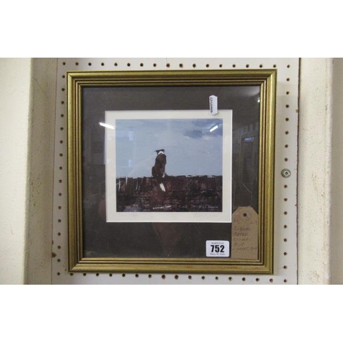 752 - SIGNED PETER BROOK PRINT ENTITLED SHEEPDOG