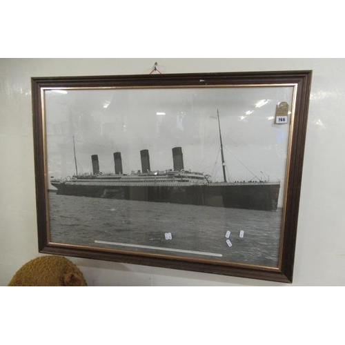 766 - PHOTO PRINT OF THE TITANIC